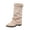 Beige, variant on Womens Knee High Boots,Knee High Boots for Women - Tall Dress Boots with Metal Buckle, Pointed Toe Knee Boots, Chunky Block Heel and Wide Straight Shaft Fashion Boots, Casual Footwear for Winter