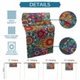 thumbnail image 6 of Boho Teal Flower Table Runner 70 Inches, Spring Bohemia Chic Red Yellow Floral Bed Runner Dresser Scarves Tabletop for Indoor Outdoor Parties/Ceremony/Banquet, 13" x 70", 6 of 8