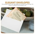thumbnail image 3 of FONDOTIN 50Pcs Standard Envelopes White Kraft Paper Self Sealing for Wedding Letter Envelopes and Thank You Notes, 3 of 8