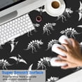 thumbnail image 2 of Long Mouse Pads for Desk,Black Cartoon Dinosaurs Fossils Pattern Desk Mats on Top Of Desks, Desk Mouse Pad Extra Large with 3mm Non-Slip Base and Stitched Edge for Gaming,Office,Work,Home 47.3"x23.6", 2 of 6