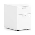 thumbnail image 2 of HON HONPLPMBFLP1 15 in. 2 x Box Drawer & File Mod Collection Simply Laminate Component Pedestal Mobile Drawer - Steel Ball Bearing, White, 2 of 3