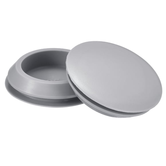 Unique Bargains 8pack Silicone Plugs, Rubber Round Snap in Locking Hole Plugs Waterproof Hole Plug for 35-38mm Hole, Grey