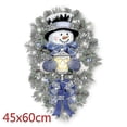 thumbnail image 2 of Pegatina de guirnalda de muñeco de nieve de bienvenida, pegatina de pared para puerta de casa de Navidad, 1 ud., 2 of 5