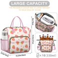 thumbnail image 5 of Large Cooler Bag Insulated Bags for Office Employee,Leakproof Lunch Box with Multi Pockets for Adult,Insulated Lunch Box for Beach,Picnic,Work,Strawberry, 5 of 7