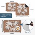 thumbnail image 5 of Palm Tree Dish Drying Mats for Kitchen Counter, Tropical Plant Coastal Summer Brown Absorbent Coffee Bar Mat with Non-slip Rubber Backed Quick Drying Dish Rack Pad 16"x18", 5 of 9