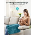 thumbnail image 7 of Weighted Heating Pad 17''x 33" XXXL Electric Heating Pad for Back Fatigue Relief, 5LBS with 6 Heat Settings 2H Auto-Off Heat Pad for Shoulder Arms Legs Cramps Washable, 7 of 7