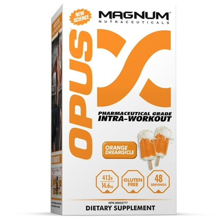 Magnum Nutraceuticals Opus intra-séance d'entraînement en poudre orange Dreamsicle -14,6 oz | Énergie anabolique | Science endurance musculaire