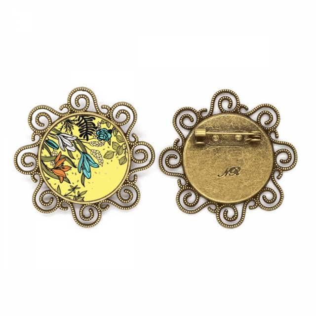 art Moderne Lys Fleurs S Dessin Broche Fleur Épingles Bijoux pour Filles