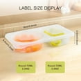 thumbnail image 2 of Reusable Snack Containers with Lids - 2 Compartment Snack Containers for Kids & Adults, Portable Leakproof   Snack Pack Containers (Set of 10), 2 of 7