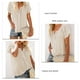 thumbnail image 5 of Camisa de manga corta para mujer, camisa de mujer transpirable con escote en V, camisa de mujer con cuello en V, diseño de clase mundial, 5 of 6