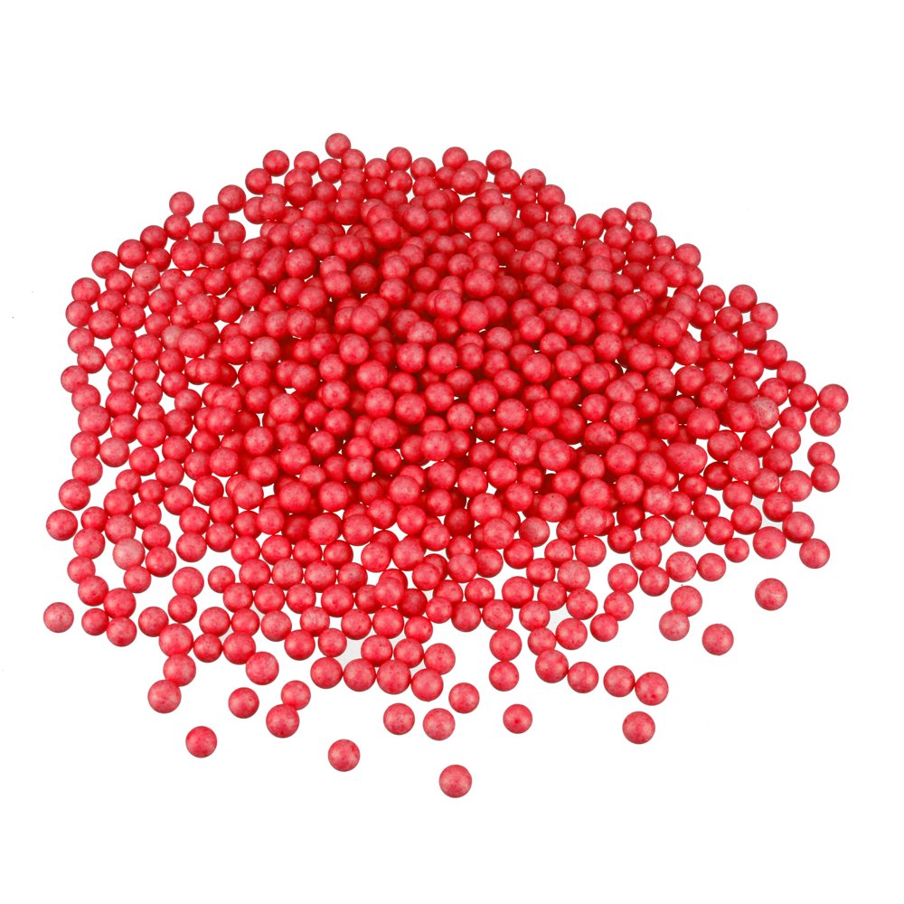 Uxcell 0.3" Red Polystyrene Foam Ball Beads for Crafts and Fillings 1