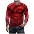 thumbnail image 5 of Long Sleeve Casual Lightweight Pullover Shirts, Men Trendy Round Neck Fall Tee Novelty 3D Graphic Print Vintage Raglan T-Shirt Gym, 5 of 5