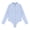 Light Blue, variant on MSemis Women's One-Piece Long Sleeve Button Down Easy Care Work Bodysuit Shirt