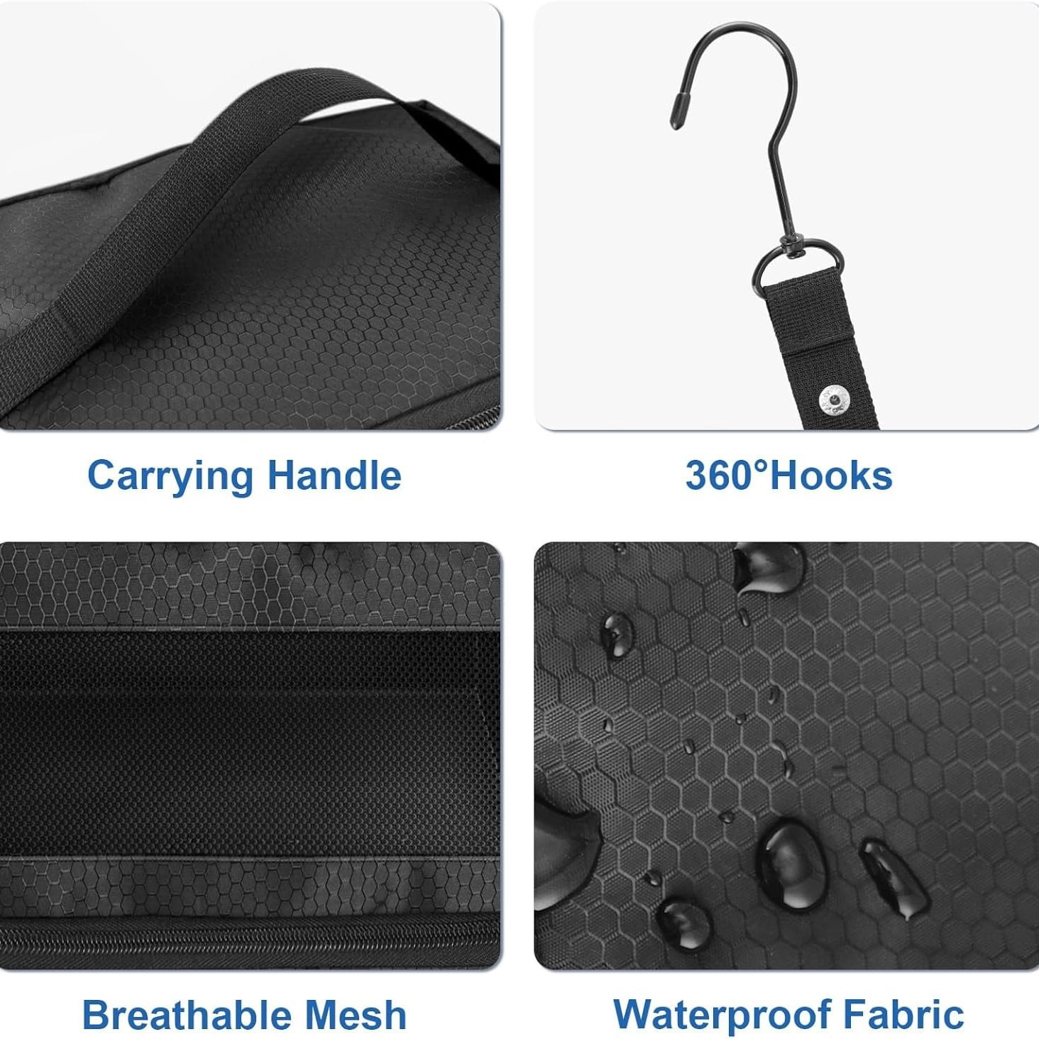Suitcase Organizer Travel Bags Organizer for Luggage Compression Hanging Packing Cubes for Travel Carry on Closet (Bag Only)black
