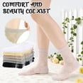 thumbnail image 3 of Bocaoying 7 Pairs Sheer Socks for Women, Nylon Mesh Ankle Fancy Socks with Reinforced Heel and Toe, Breathable Dress Socks for Women, Size 5-9, Black/White/Grey/Green/Yellow/Beige, 3 of 8