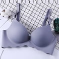 thumbnail image 2 of PENGXAING Wuffmeow Mode Femmes Aucune Trace de Couleur Unie Sans Acier Recueilli Soutien-Gorge, 2 of 3