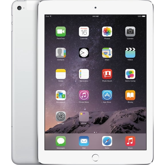 Restored Apple iPad Air 2, 9.7in, Wi-Fi, 32GB, Silver (MNV62LL/A) (Refurbished)