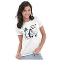 thumbnail image 3 of Funny Animal Joke Lost Penguin Humor Womens Slim Fit Graphic Tee Brisco Brands S, 3 of 5