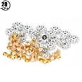 thumbnail image 1 of 20 Sets Sunflower Shaped Rivets Kit Clothes Bags DIY Decoration Glass Diamond RivetsWhite Glass Diamond, 1 of 14