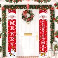 thumbnail image 5 of TERGAYEE Merry Christmas, Door Banners, Porch Signs, Hanging Banners, Christmas Flags, Home Walls, Indoor, Outdoor, Christmas Party Decorations Holiday Decor, 5 of 6