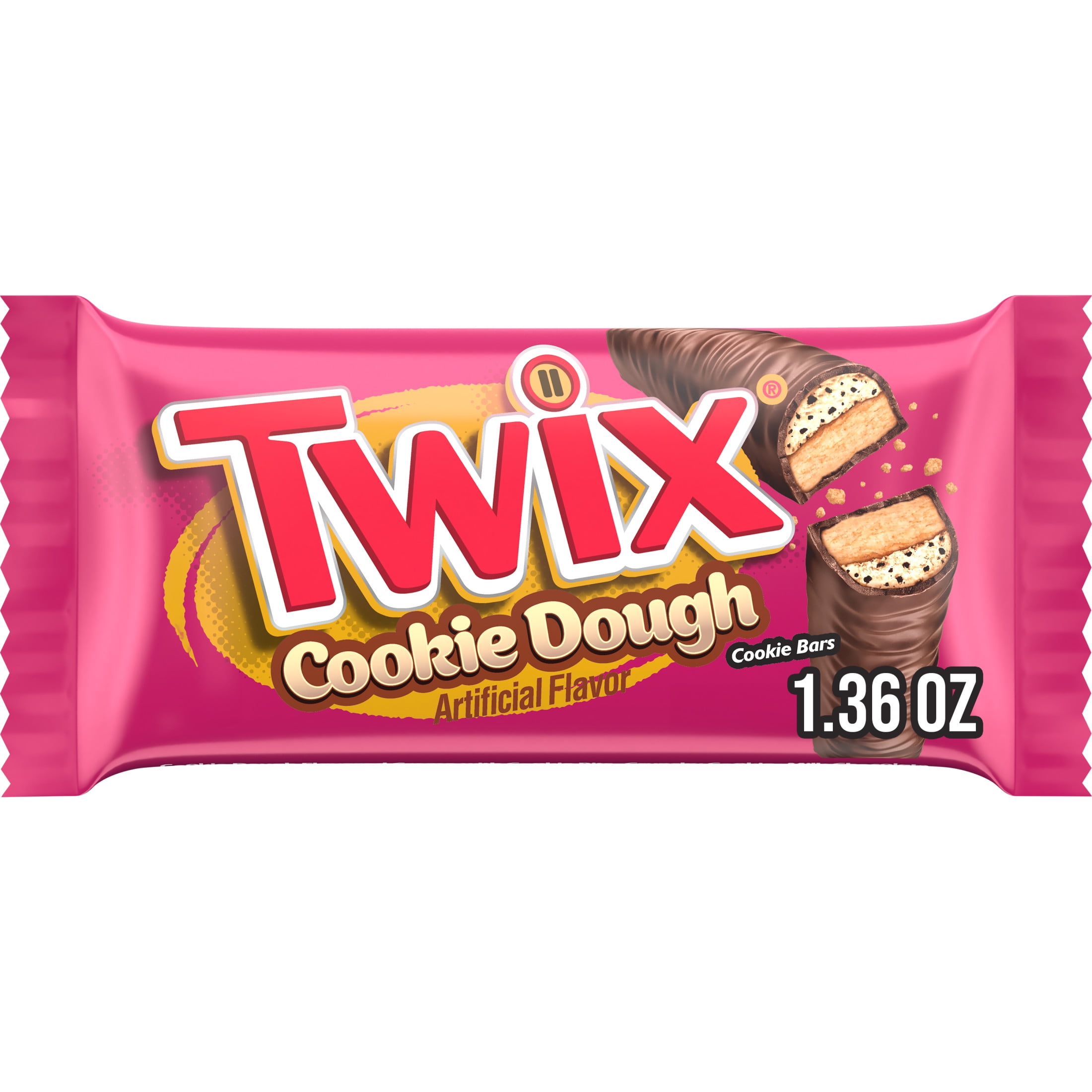 TWIX Full Single Cookie Candy - Cookie Dough Milk Chocolate Bars