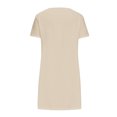 thumbnail image 4 of Hvot&aat Womens Skew V Neck Casual Dress, Short Sleeve Loose A-Line Summer Solid Color Swing Mid-Calf Lenght Dresses, 4 of 4