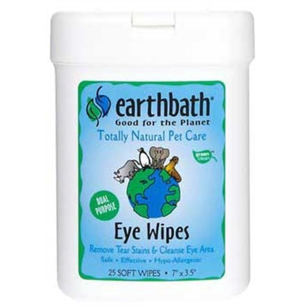Earthbath® Eye Wipes for Cat & Dog 25 Count