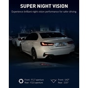 BlackVue DR970X-2CH Plus II Dash Cam – 4K UHD أمامي وخلفي عالي الدقة بالكامل مع STARVIS 2 وHDR، تمهيد سريع، USB-C، تشغيل الفيديو عبر Wi-Fi، الوصول السحابي عن بعد، وضع ركن السيارة الذكي
