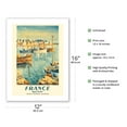 thumbnail image 2 of France - Brittany - French National Railroads - Vintage Railroad Travel Poster by Edmond Céria c.1953 - Bamboo Fine Art 290gsm Paper (Unframed) 12x16in, 2 of 4