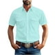 thumbnail image 2 of Yaoyar Mens Summer Vintage Turndown Collar Shirts Short Sleeve Casual Button Down Shirt Beach Vacation Tops, 2 of 6