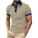 thumbnail image 2 of Blusa y camisa de manga corta con cuello vuelto para hombre, blusa de manga corta con solapa y botones estampados, blusa de poliéster para hombre, 2 of 5
