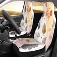 thumbnail image 4 of ZNDUO Bohemian Art Pattern Car Seat Covers, Breathable Polyester Universal Seat Covers for Cars, 2PCS Car Seat Covers Front Seats Only, 4 of 8