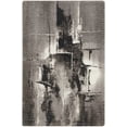 thumbnail image 2 of Nourison Twilight Abstract Grey/Ivory/Black 2' x 3' Area Rug, (2x3), 2 of 7