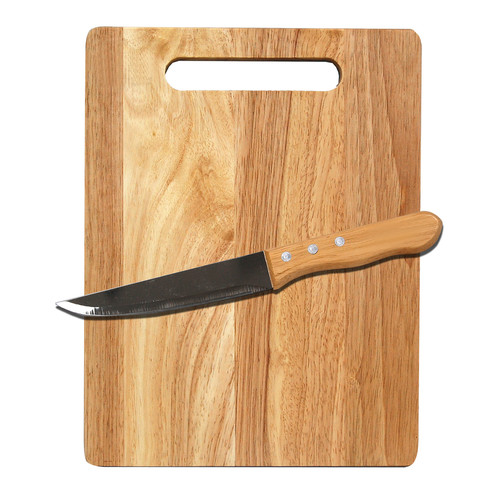 Natico Rubberwood Cutting Board