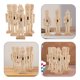 thumbnail image 5 of ColoMX Figuras de Cascanueces sin terminar de madera para Navidad, marionetas de Cascanueces en blanco sin pintar, bricolaje, 6 uds., 5 of 7