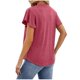 thumbnail image 4 of Fiudx Ofertas Flash Del Día Tops con Estampado de Moda para Mujer, Blusa de Manga Corta, Camisetas Divertidas con Cuello Redondo, 4 of 4