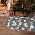 thumbnail image 5 of Rateoe Cartoon Bulldog 1 Pattern Christmas Tree Skirt with Ties , Christmas Tree Decorations, Farmhouse Christmas Decor Xmas Holiday Decorations-, 5 of 6