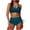 Green, variant on Buigttklop Swimsuit for Women 2025 Plus Size,Womens High Waisted Bikini Sets Drawstring Swimsuits Crisscross Tie Back Bathing Suit Swimwear