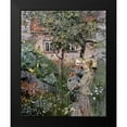 thumbnail image 2 of Petersen, Eilif 12x14 Black Modern Framed Museum Art Print Titled - Two Sisters in a Garden, 2 of 5