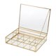 thumbnail image 5 of Joyero de cristal, organizador de joyas, sencillo, transparente, ligero, decorativo, caja de recuerdos Pequeño, 5 of 9