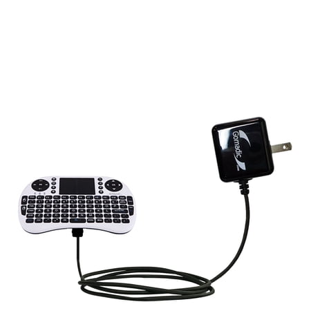 Gomadic Intelligent Compact AC Home Wall Charger suitable for the Esky Mini i8 - High output power with a convenient, foldable plug design - Uses TipE