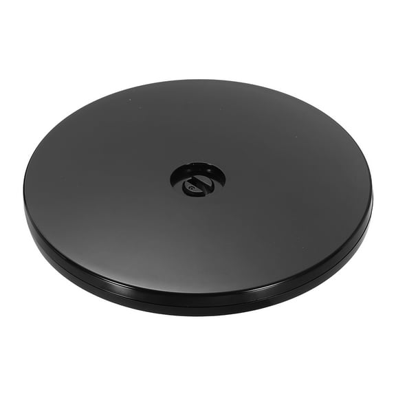 1Pack Acrylic Lazy Susan Turntable, 6" Spinner Lazy Susan Turntable Organizer, Acrylic Ball Bearing Rotating Tray for Pantry Spice Rack Decorating, Black