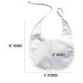 thumbnail image 4 of Baby Baptism White Swaddle Blankets & Bib Set Embroidery Holy Virgin Mary & Pope, 4 of 4
