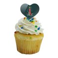 thumbnail image 5 of Christmas Candle Heart Love Cupcake Picks Toppers Decoration Set of 6, 5 of 7