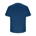 thumbnail image 3 of Mens V Neck T Shirts, Short Sleeve Shirts for Men Summer Casual Vintage Solid Color Button Up T-Shirts Tops with Pockets S-3XL, 3 of 6