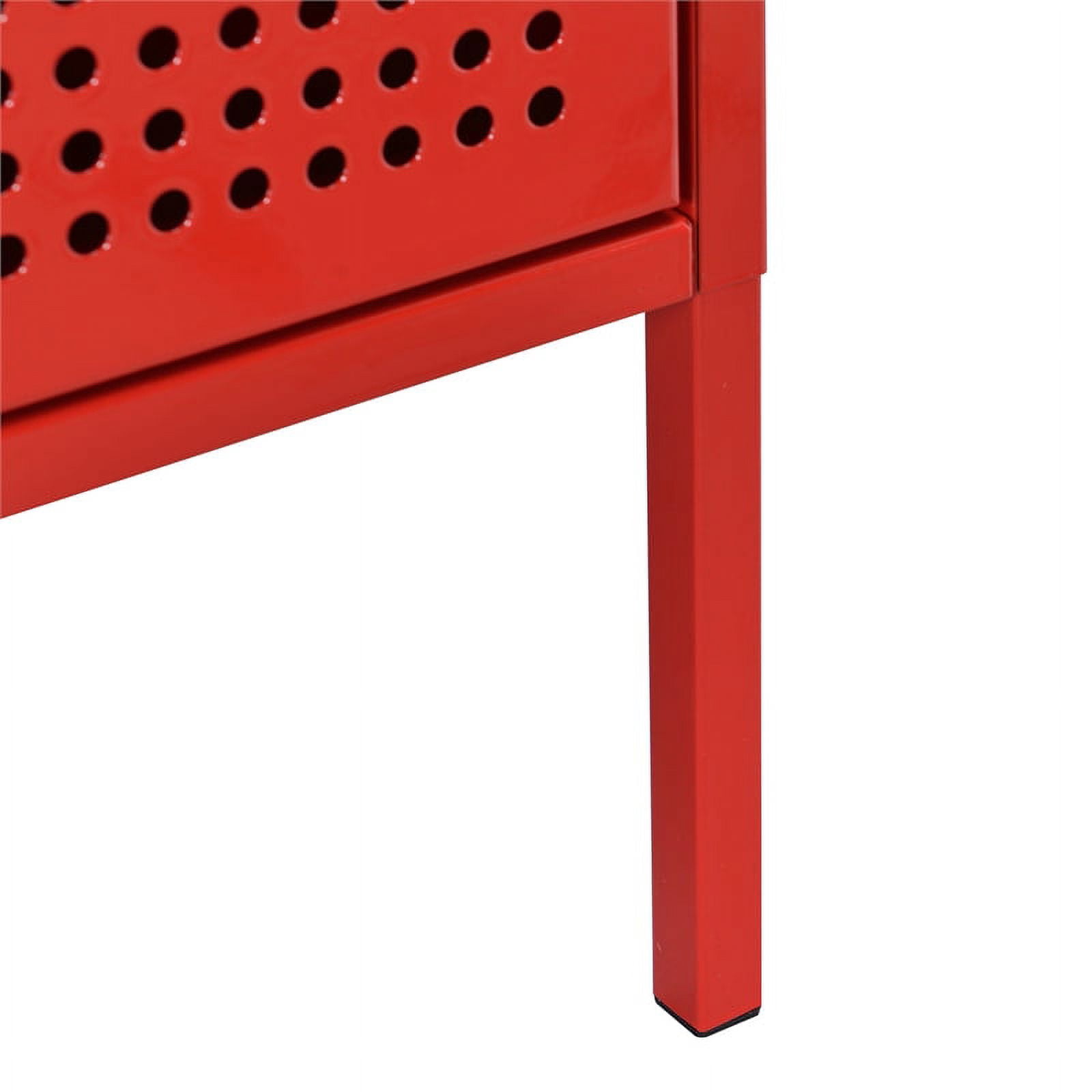 Picket House Furnishings Gemma Nightstand with USB Port in Red