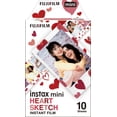 thumbnail image 1 of FUJIFILM Instax® Mini Heart Sketch Instant Film Pack, 1 of 7