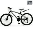 thumbnail image 3 of 26" Mountain Bike for Men/Women, 24 Speed Shimano Twist Shifting, Front or Dual Suspension, Comfort Saddle Red/White/Blue/Green, 3 of 11