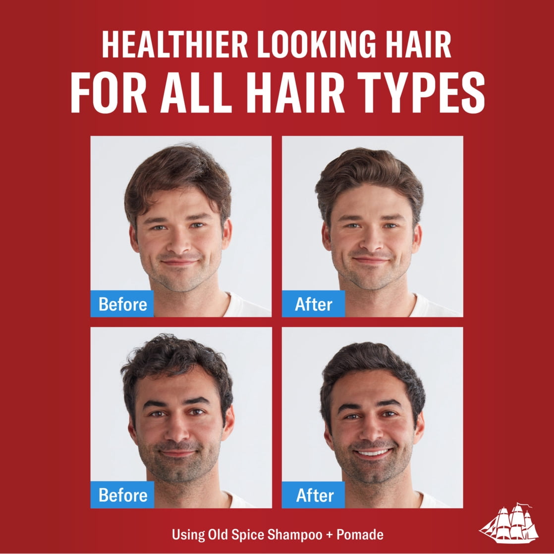 (2 pack) Old Spice Refresh 2 in 1 Shampoo Conditioner, All Hair Types, Hemp Seed, 21.9 fl oz