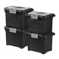 thumbnail image 1 of Sterilite Portable Lockable File Box w/ Extra Compartment & Handle (4 Pack), 1 of 13